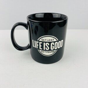 Life Is Good Black White Etched Front Side Cup Way Of Life Coffee Cup Mug
